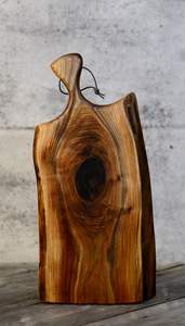 Bois d'olivier naturel servir ou hacher les aliments planches à découper en bois pain au fromage bloc à découper fait main avec poignée à bas prix - Product Image 6