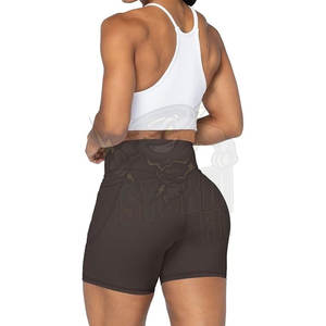 Pantalones cortos para correr sin costuras de cintura alta para mujer, mallas de yoga para gimnasio y entrenamiento - Product Image 1