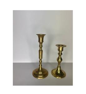 Elegante portavelas de aluminio con acabado dorado, pieza central de decoración del hogar para decoración de sala de estar y mesa de comedor - Product Image 5