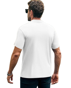 Camiseta de Cuello Redondo para Hombre, Tejido de Canalé de Algodón/Bambú Ecológico, Estilo Suave, Secado Rápido, Anti-UV, Transpirable, Manga Corta - Product Image 6