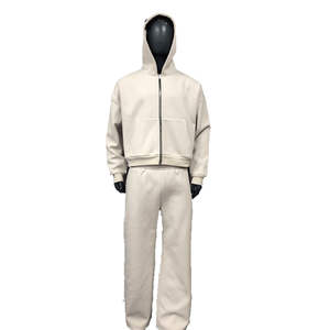 Ensembles de sweatshirts à capuche zippés personnalisés pour hommes Ensemble de sweatshirts à capuche zippés Survêtements à capuche zippés Survêtement - Product Image 1