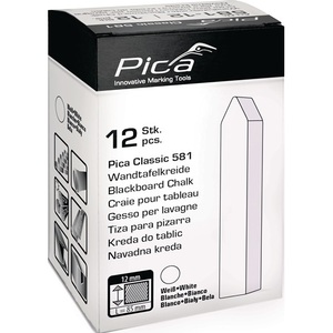 Craie blanche classique PICA 12 pièces/boîte 90x12x12mm Craie pour écrire - Product Image 4
