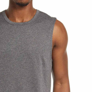 Débardeur Homme Grande Taille 100% Coton Tricoté Col Rond Respirant Décontracté Style Urbain pour l'Été - Product Image 5