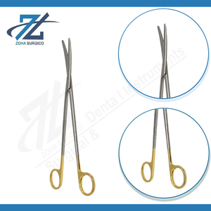 Tijeras de Disección Metzenbaum de Carburo de Tungsteno Curvadas de 250 mm, Acero Inoxidable Quirúrgico, Instrumento Manual con Certificación CE - Product Image 4