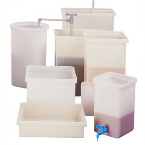 Bouteilles de laboratoire à poignée ergonomique Burkle GmbH, contenants rectangulaires faciles à utiliser - Product Image 2