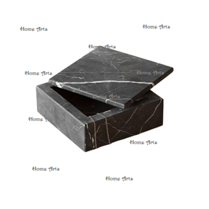 Caja de Joyería Cosmética de Mármol Hecha a Mano, Caja de Joyería Rectangular de Calidad Exclusiva con Perilla de Latón al Mejor Precio - Product Image 6