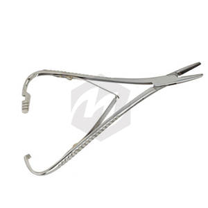 Portaagujas Mathieu, instrumentos médicos quirúrgicos, controlador de aguja de bloqueo de acero inoxidable, herramienta de mango de trinquete, sutura Dental de 14cm - Product Image 4