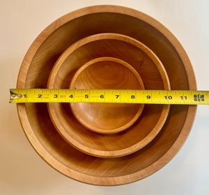 Cuenco de madera de alta calidad, cuenco para servir ensaladas gratis, ensaladera de madera, cocina para servir frutas, verduras, cuenco decorativo para mezclar ensaladas - Product Image 3