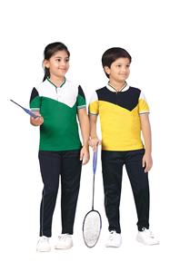 Conjunto de camiseta y pantalones cortos unisex con pantalón de chándal Productores y proveedores profesionales de uniformes escolares - Product Image 3