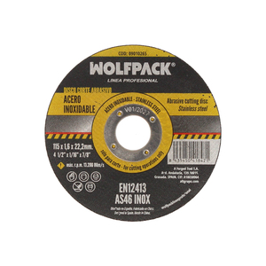 Disco da Taglio Abrasivo per Acciaio Inossidabile Plus Ø 115x Ø 22,2 mm. Spessore 1,6 mm. - Product Image 1