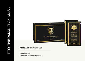 Masque thermique à l'argile TTO, 12 pièces, formule à l'huile d'arbre à thé, nettoyage en profondeur aux herbes, renouvellement de la peau, apaisant, hydratant, soin du visage pour tous les types de peau - Product Image 2