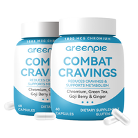 Greenpie Combat Cravings Capsules Chrome Thé Vert Baies de Goji Gingembre Soutien Métabolique Sans Gluten OEM Marque Privée