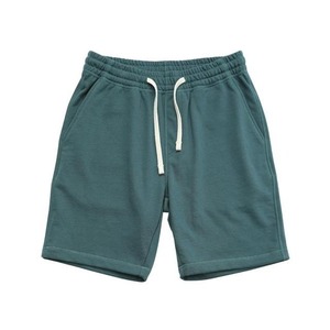 Shorts de survêtement d'entraînement en coton teinté vierge avec logo personnalisé pour hommes, deux poches, nouveau style de shorts biologiques pour hommes, vente en gros - Product Image 4