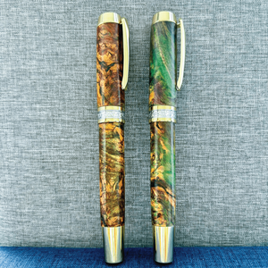 ปากกาหมึกซึมทำมือออกแบบด้วยไม้สำหรับใช้ในสำนักงานและเรียน - Product Image 1