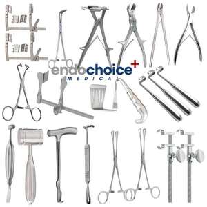 Ensemble d'instruments de chirurgie thoracique de haute qualité de 31 pièces par Endochoice Medical pour traiter les troubles cardiaques pulmonaires et thoraciques - Product Image 1