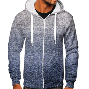 Ventes directes d'usine, nouvelle arrivée, sweats à capuche pour hommes avec fermeture éclair, sublimation, séchage rapide, 100% polyester, écologiques, imprimés sur mesure - Product Image 2