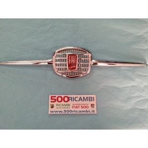 Emblème de logo Mascherina d'origine FIAT 500 F Epoche, chromé, en plastique d'origine, pour calandre de voiture - Product Image 1