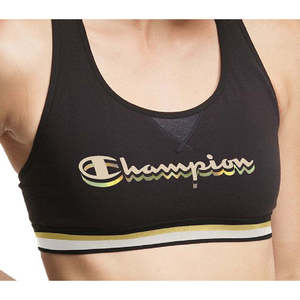 Reggiseno Sportivo da Donna Champion per Fitness e Palestra, Casual, con Stampa Logo Regolabile, Taglia XS, Nero - Product Image 2