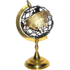 Globo artesanal de aluminio de diseño antiguo, artículo de regalo decorativo para el hogar de escritorio de alta calidad, arte artesanal indio, globo de Navidad de lujo - Product Image 1