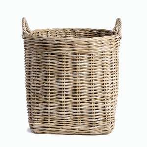 Kikko Kubu <b>Large</b> Rattan <b>Basket</b> Handles Flexible Home <b>Storage</b> Organization for Food Use Available Small Size Handcrafted - Product Image 5