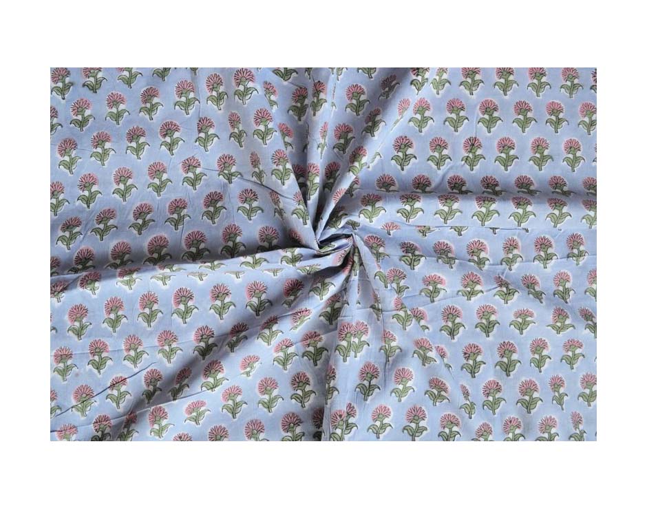 cotton blockorint indian printed fabric for shirts