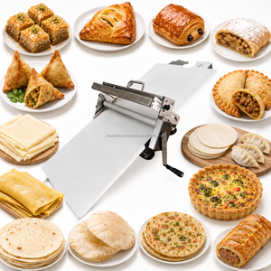 Máquina para Estirar Masa <span class=keywords><strong>de</strong></span> Pastelería <span class=keywords><strong>de</strong></span> Grado Alimenticio, para Estirar Masa <span class=keywords><strong>de</strong></span> Pastelitos, Prensar Masa <span class=keywords><strong>de</strong></span> Ricotta, Prensar Capas <span class=keywords><strong>de</strong></span> Galaktoboureko - Product Image 1
