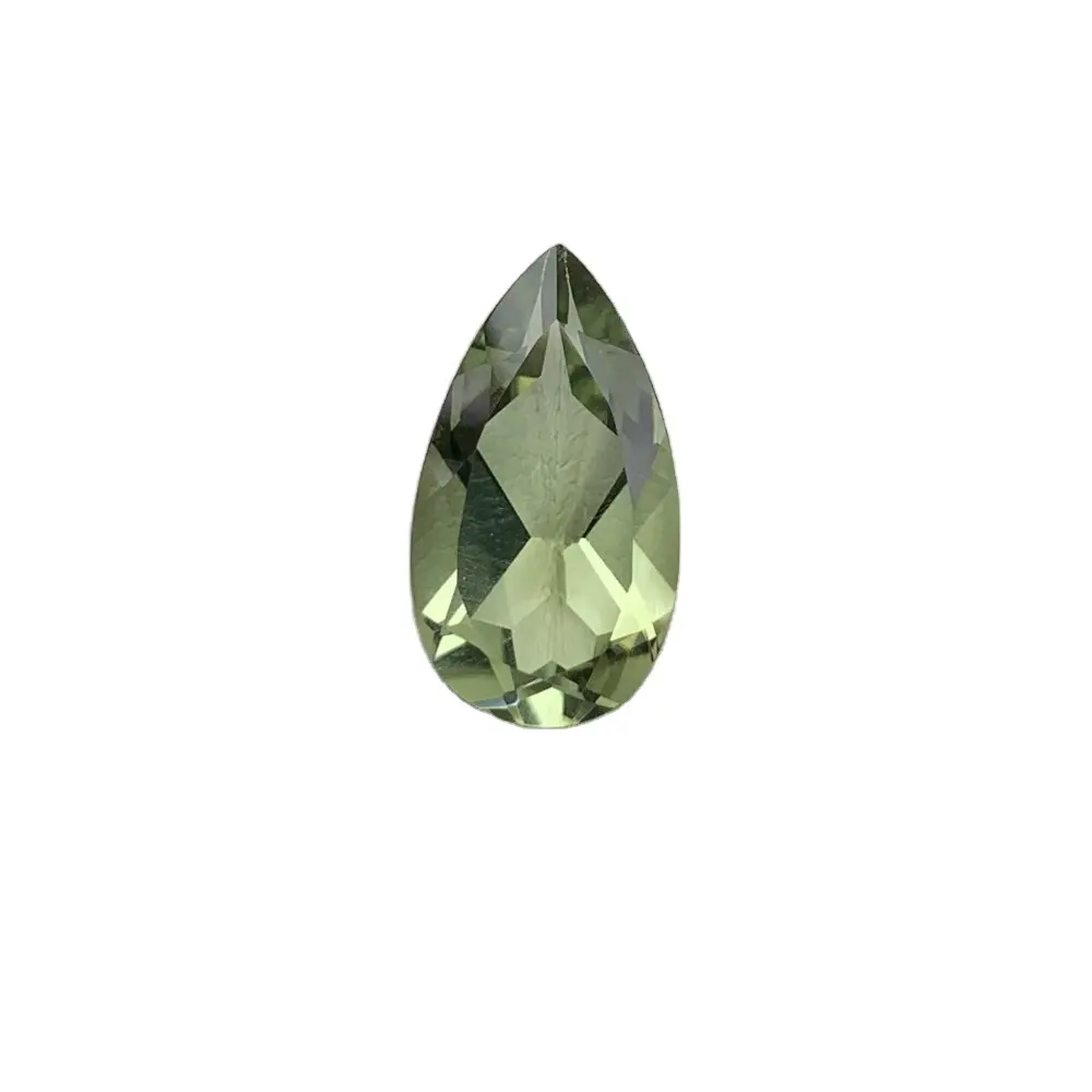 Buy High Quality Green Amethyst Pear Gemstone with Natural Polished & Drop Shaped Gemstone For Sale By Indian Exporters