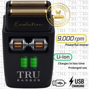 Rasoir électrique professionnel à moteur RPM pour hommes, double lame pour crâne chauve et barbe, lavable et adapté à un usage domestique ou en salon de coiffure - Product Image 5