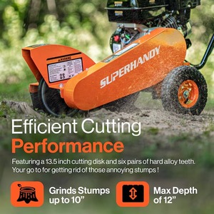 Buenas ventas de máquinas trituradoras de tocones portátiles GUO110 Pro-9HP con entrega a domicilio - Product Image 5