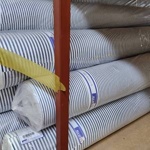 Made in Korea Cotton Woven Stripe Print Fabric Cool Hygienic Lightweight for Student Uniform Shirt Men Women Dress - Product Image 3