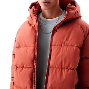 Ventes en gros de vestes matelassées pour hommes de haute qualité avec logo personnalisé, design uni, capuche, taille XL, tissu de fabrication professionnelle - Product Image 3