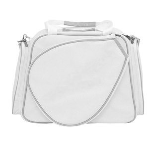 กระเป๋าเทนนิสหนัง PU สำหรับผู้หญิงกระเป๋าสีขาวมีสายคล้องไหล่กระเป๋าเทนนิสออกแบบได้ตามต้องการ - Product Image 3