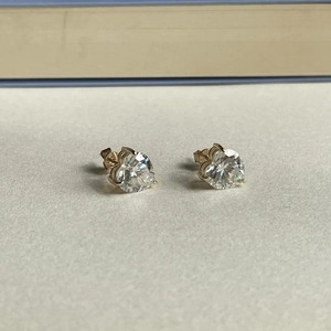 Boucles d'oreilles clous solitaires en forme de cœur tendance avec diamant moissanite VVS plaqué or argent 925 pour femmes à bas prix - Product Image 5