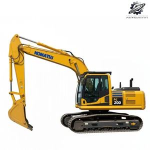 Excavadora Usada Komatsu PC200 de 20 Toneladas con Cucharón de 1m³, Marca Original Japonesa, Excavadora de Orugas Mediana para Construcción, Bajas Horas de Uso, Certificación CE - Product Image 1