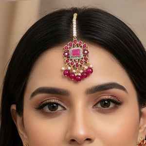 Mehndi Plating Modern CZ Stone Jewelry Elegant CZ Stone Festival Necklaces Fashion Jewelry Luxury Artificial Jewelry Export - Product Image 3