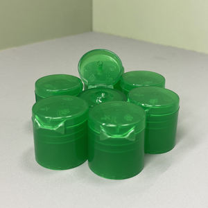 Bouchon de bouteille à visser en plastique PP personnalisé fait à la main de couleur verte, anti-fuite, avec doublure, 20 mm, 100 ml, flacons de lotion - Product Image 4