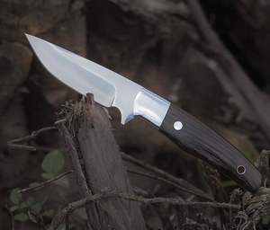 Cuchillo de Caza y Camping Hecho a Mano con Hoja de Acero 1095 y Mango de Madera, Cuchillo de Hoja Fija de Acero D2 Hecho a Mano para Caza y Camping - Product Image 6
