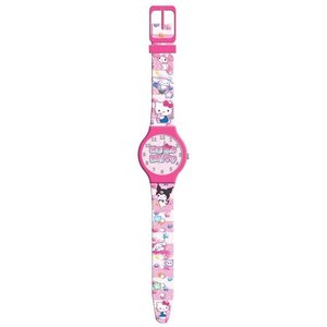 นาฬิกาข้อมือเด็ก Hello KITTY รุ่นหรู สีชมพู ระบบควอตซ์ พร้อมฟังก์ชั่นแสดงข้างขึ้นข้างแรม แสดงพลังงานสำรอง สายพลาสติก รุ่น HK 490227 - Product Image 1