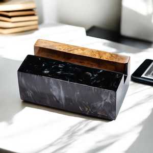 Solid Epoxy Resin Mobile <b>Phone</b> <b>Holder</b> Stand Heavy Weight Anti Slip <b>Desk</b> <b>Phone</b> Stand - Product Image 2