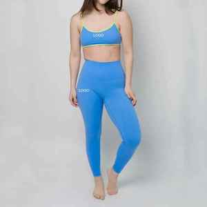 สปอร์ตบราและกางเกงเลกกิ้งเอวสูงสำหรับผู้หญิงชุดออกกำลังกายเล่นโยคะ - Product Image 1