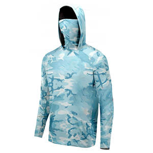 Breathable New Men's Fishing Clothes Lightweight Soft <b>Sunscreen</b> Clothing Anti-UV Fishing Wear 100% Polyester Fishing Hooded 2025 - Product Image 1