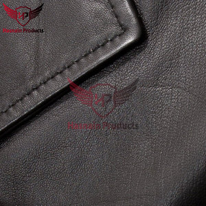 Men's Genuine <b>Leather</b> Car Coat Black Classic <b>Leather</b> Overcoat Button Front Casual Winter <b>Long</b> <b>Leather</b> <b>Jacket</b> - Product Image 4
