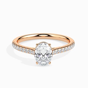 <b>Fine</b> Jewelry Oval Cut Diamond Wedding <b>Ring</b> Lab grown Diamond Engagement <b>Ring</b> 14k Solid Gold Elegant Wedding Moissanite <b>Rings</b> - Product Image 2