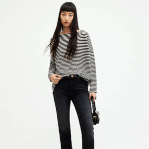 Recién llegado, servicio OEM, camisetas de manga larga completamente personalizadas, camisetas de manga larga para adultos teñidas lisas y ajustadas para mujer - Product Image 2