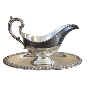 Vertedor de salsa de acero inoxidable plateado, vajilla de cocina para restaurante, gran venta de soperas de sopa de Metal, botes de salsa - Product Image 5