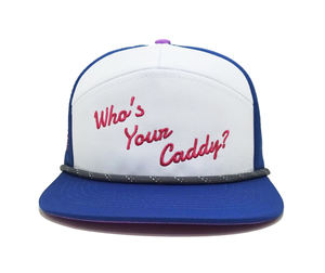 Casquettes de sport unisexes à laser à profil haut conception de logo personnalisé 7 panneaux de chapeaux de sport perforés en plein air brodés en 3D OEM - Product Image 1