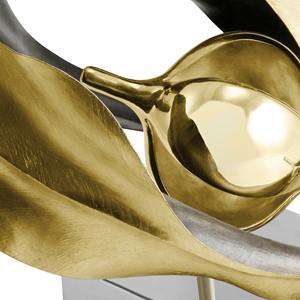 Sculpture d'inspiration naturelle en métal noir audacieux Ornement de table contemporain Accent artistique créatif pour les maisons élégantes - Product Image 2