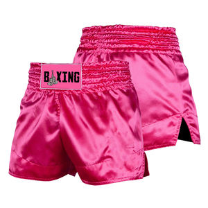 New Arrival <b>Men</b> Boxing <b>Shorts</b> <b>Pink</b> Color Training Fitness Fight MMA Mauy Thai Kickboxing Trunks Clothing - Product Image 1