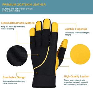 Fabricantes directos de fábrica Guantes de cuero de alta calidad anticorte Guantes de trabajo de seguridad hechos a medida para invierno al aire libre Pakistán - Product Image 2
