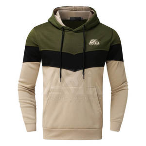 ชุดวอร์มของผู้ชายผ้าฝ้ายโพลีเอสเตอร์สีพื้นแบบลำลองมีฮู้ดสำหรับฤดูหนาวระบายอากาศ - Product Image 3